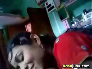 Indian Flashes Her Tits Plus Plays Respecting A Cock