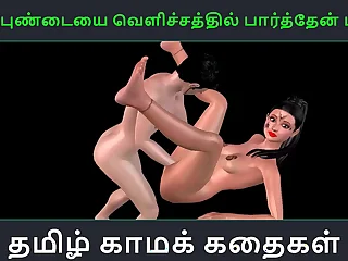 Tamil audio sexual congress story - Aval Pundaiyai velichathil paarthen Pakuthi 1 - Animated cartoon 3d porn mistiness of Indian girl sexual fun